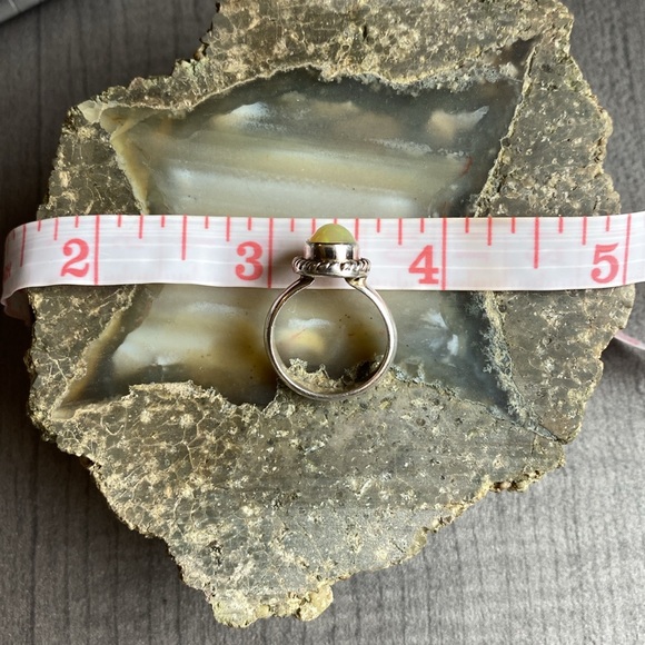 Genuine Ethiopian Opal Gemstone Ring, 925 Sterling Silver - Picture 11 of 16